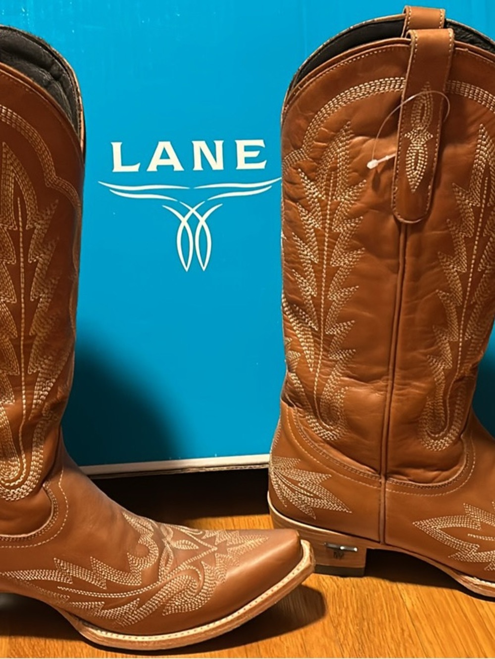 Lane Lexington Women’s Saddle Leather Western Heeled Boots